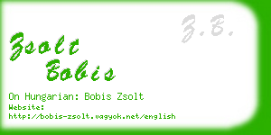 zsolt bobis business card